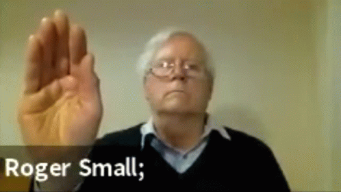Roger Small Wave GIF - Roger Small Wave Handforth GIFs