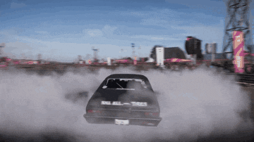 a car that says roll all tires on the back