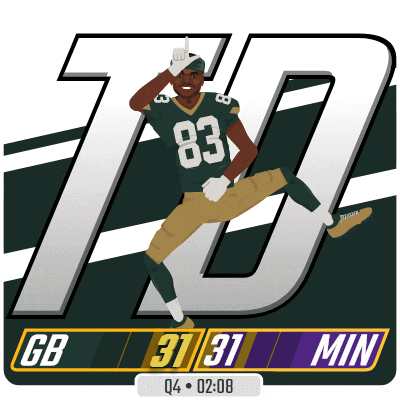 a green bay packers football player with the number 83