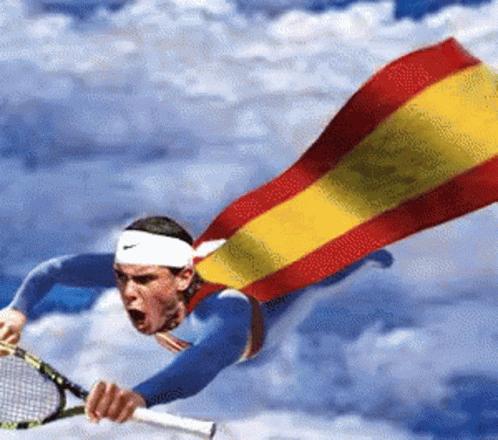 Rafael Nadal Tennis Superman GIF
