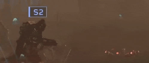 a large explosion is taking place in the middle of a field in a video game .