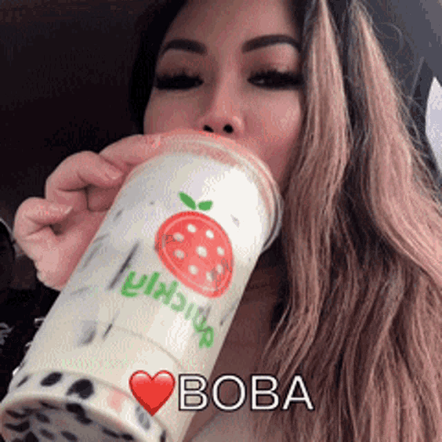 Boba Drinking GIF - Boba Drinking Milk Tea GIFs