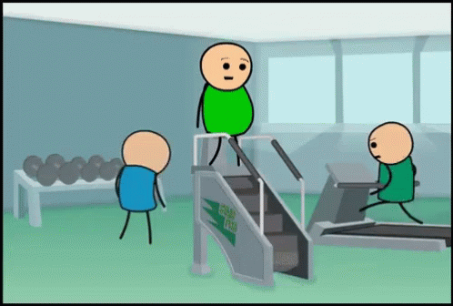 Gym Time Be Like GIF - Stair Master Gym Exercise GIFs