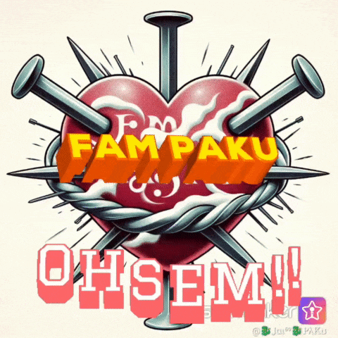 an illustration of a heart with barbed wire and nails with the words ohsem written below it