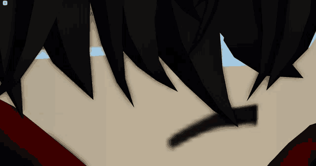 a close up of a person 's face with a shadow
