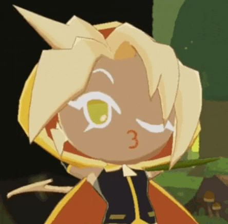 a close up of a cartoon character with a yellow hair and a red cape .