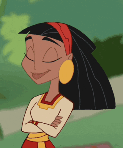 a cartoon of a woman with her arms crossed