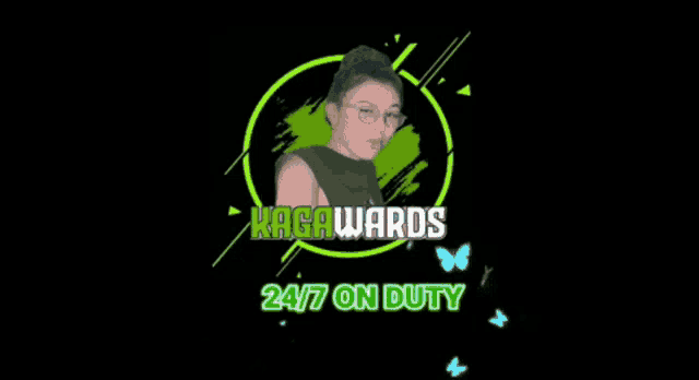 a picture of a woman in a green circle with the words 24/7 on duty