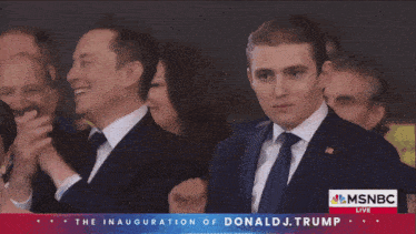 the inauguration of donald j. trump is being broadcast live on msnbc
