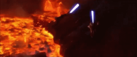 Revenge Of The Sith Fight GIF - Revenge Of The Sith Fight Star Wars GIFs