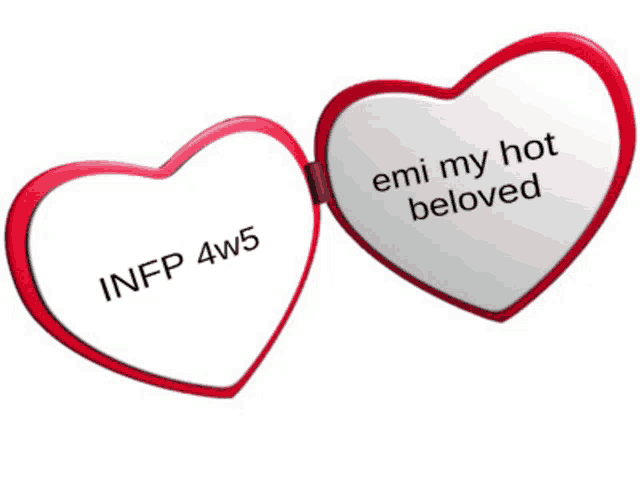 a heart shaped mirror with the words emi my hot beloved on it