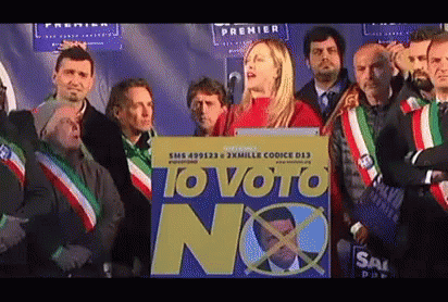 Io Voto No GIF - Giorgia Meloni Voto No Referendum GIFs