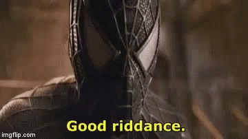 Good Riddance Spider Man GIF - Good Riddance Spider Man GIFs