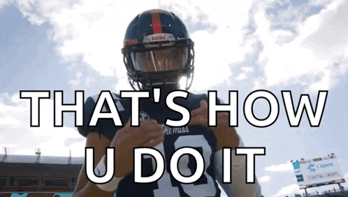 a football player wearing a helmet that says ' rockets ' on it