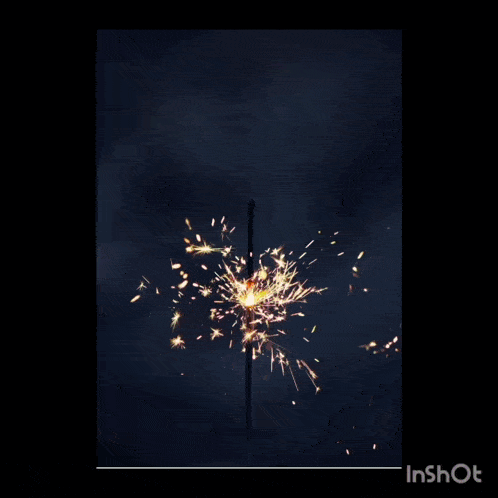 a colorful fireworks display with the word inshot in the bottom right corner