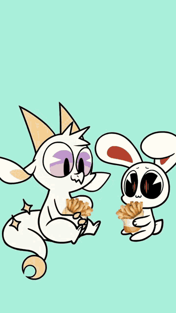 they put an onion ring in my french fries cartoon