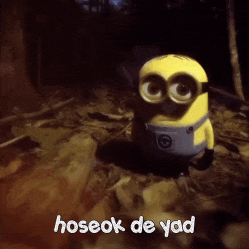 a picture of a minion with a caption that says hoseok de yad