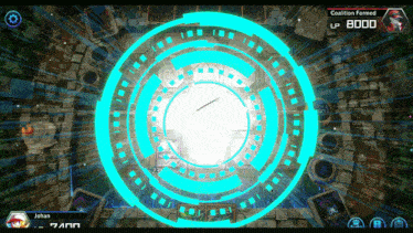 a screenshot of a video game with johan and lp 8000