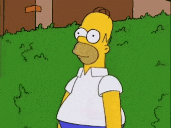 Homer Simpson Bush GIF - Homer Simpson Bush Disappear GIFs