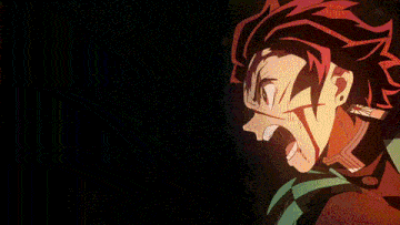 a cartoon character is holding a sword with fire coming out of it 's mouth