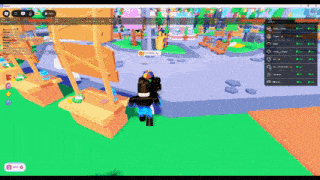 a screenshot of a video game with a person standing in front of a staircase