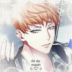 a pixel art of a man with the name rio de marin on the bottom right