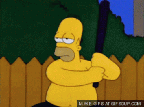 Whacking Simpsons GIF - Whacking Simpsons GIFs