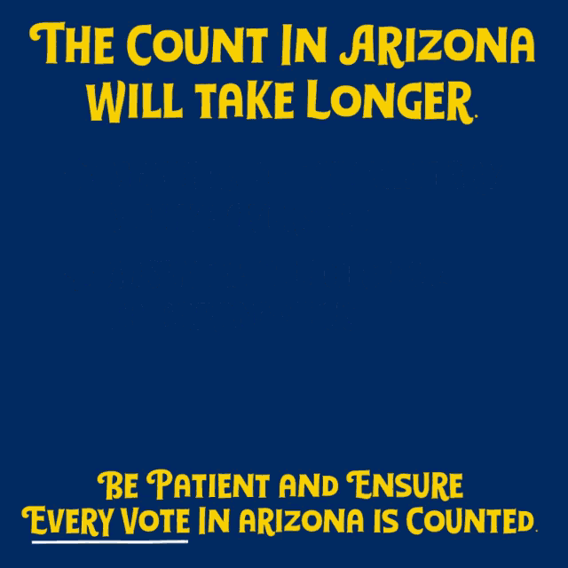 The Count In Arizona Will Take Longer Voting Overseas GIF