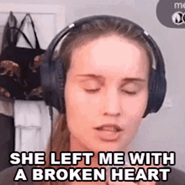 She Left Me With A Broken Heart I Fall Apart Song GIF