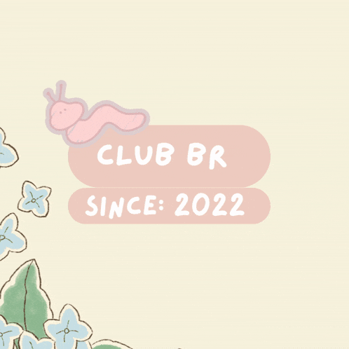 club br since 2022 with strawberries and flowers on a beige background