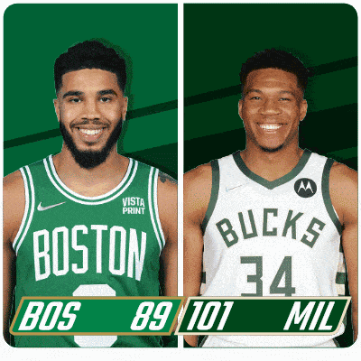 two basketball players from boston and the bucks