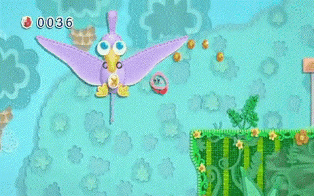 Kirbys Epic Yarn Kirby GIF - Kirbys Epic Yarn Kirby Wii GIFs