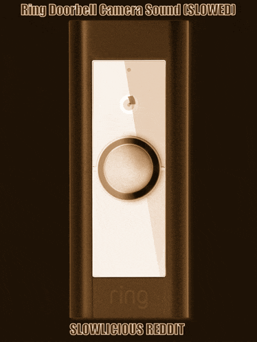 a picture of a ring doorbell camera sound is slowed