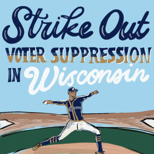 Wisconsin Votes I Voted GIF - Wisconsin Votes I Voted Strike Out GIFs