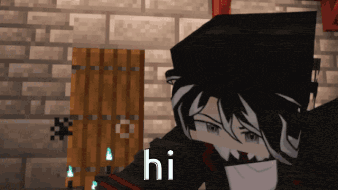 a person in a video game says hi