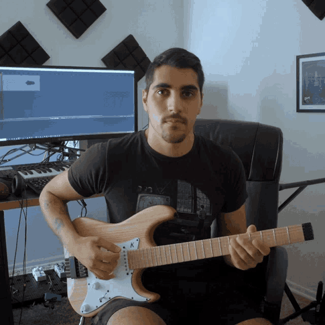 Strumming Rudy Ayoub GIF - Strumming Rudy Ayoub Guitarist GIFs