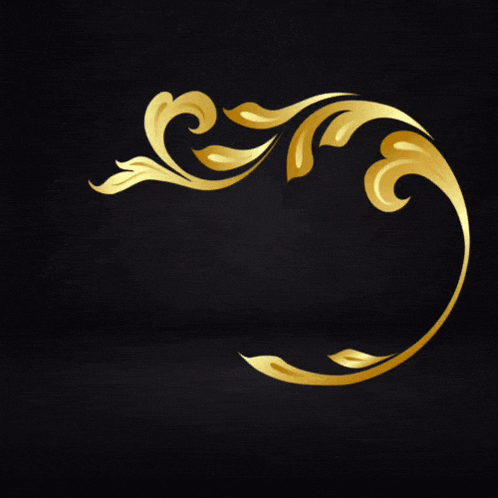 a black background with a gold swirl around the word pacbet