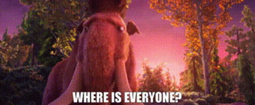 Ice Age Manny GIF - Ice Age Manny Where Is Everyone GIFs