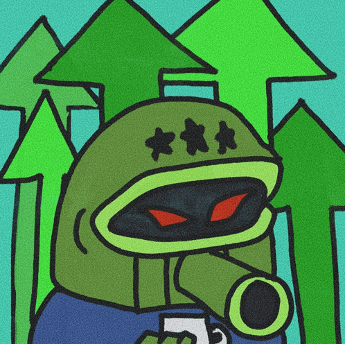 a cartoon of a tank with three stars on its head