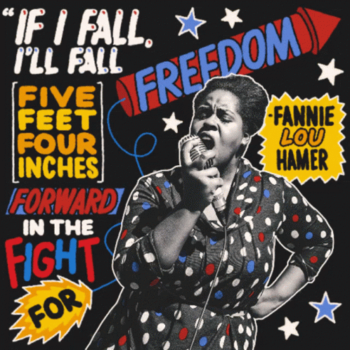 Fannie Lou Hamer If I Fall I Fall GIF - Fannie Lou Hamer If I Fall I Fall Five Feet Four Inches GIFs