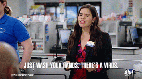 Just Wash Your Hands Theres A Virus GIF - Just Wash Your Hands Theres A Virus Amy GIFs