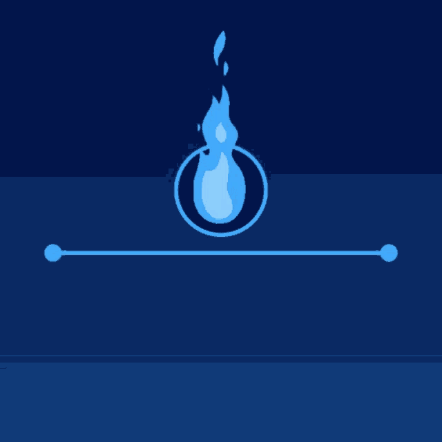 a logo for panas fresco with a blue flame in the center