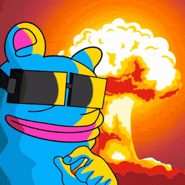 a cartoon of a frog wearing virtual reality glasses