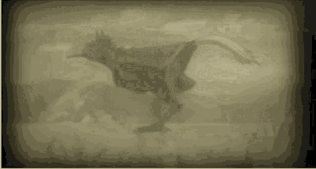 a black and white drawing of a bird running in the grass .