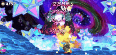 a screenshot of a video game with the time of 4:52 on it