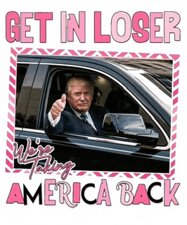 a picture of donald trump giving a thumbs up in a car
