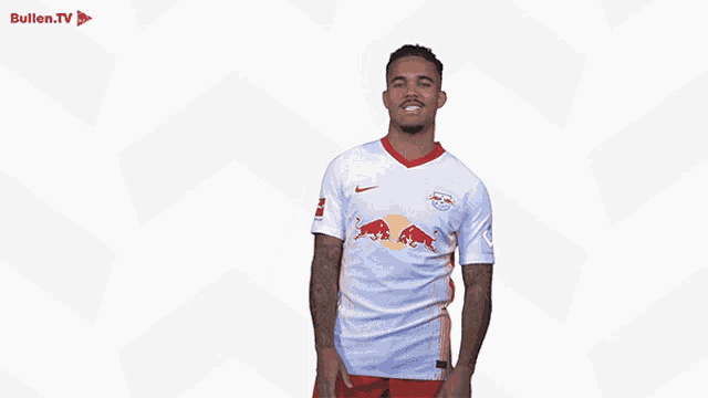 a soccer player wearing a bullen.tv jersey