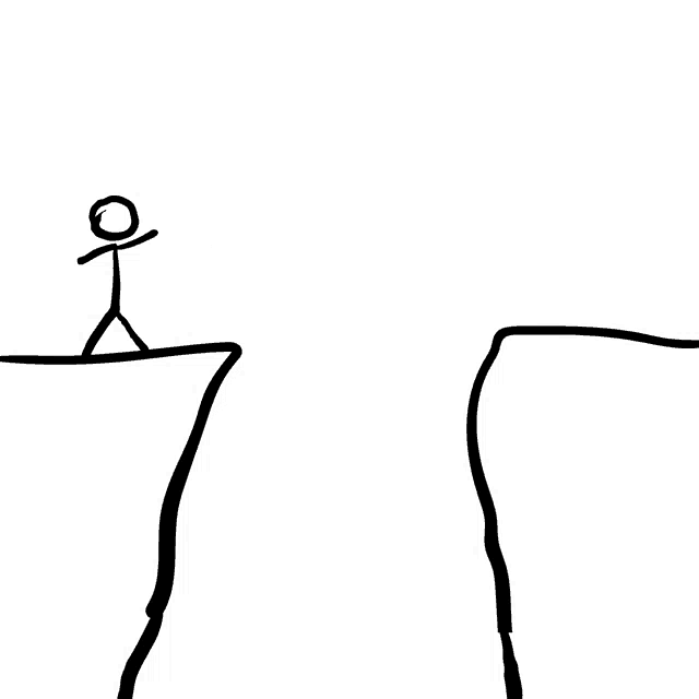 a drawing of a stick figure on a cliff with the word yey above him