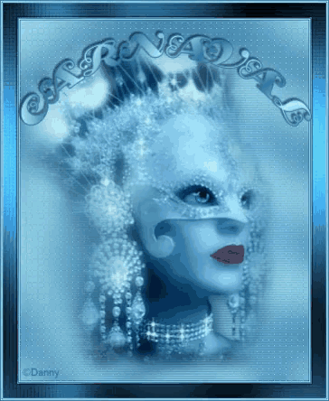 a picture of a woman 's face with the word danny on the bottom right