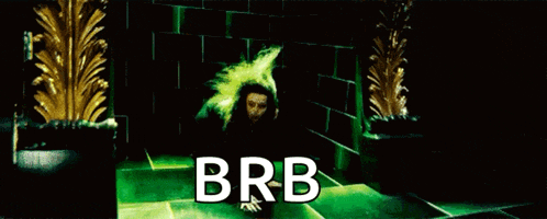 a picture of a person with the word brb on it